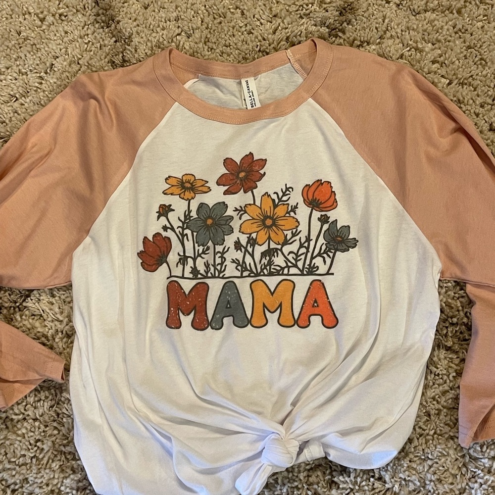 Bella canvas baseball mama tee